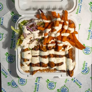 Kofta Kabab Over Rice Platter