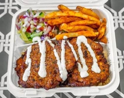 Fish With Chapli Over Rice.