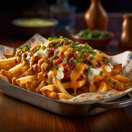 Chopped Cheese Loaded Fries (Beef).