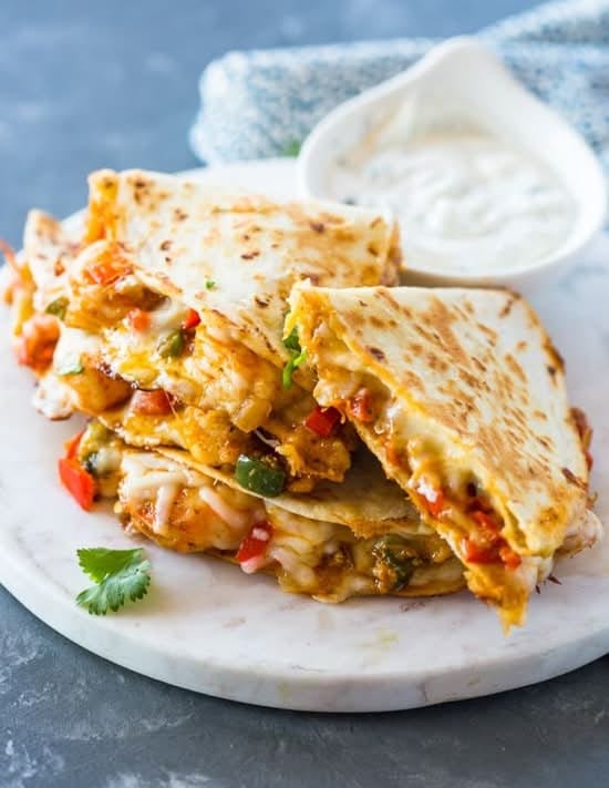 Shrimp Quesadilla.